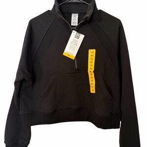 Black Half-Zip Pullover Jacket - Women